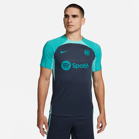 Maillot entraînement FC Barcelone Strike gris bleu 2023/24