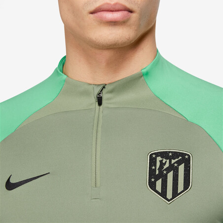 Sweat zippé Atlético Madrid Strike vert 2023/24