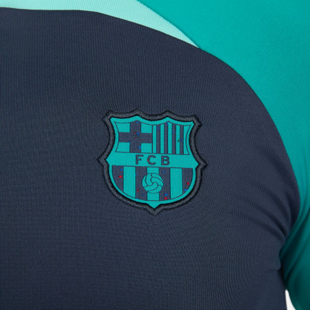 Sweat zippé FC Barcelone Strike gris bleu 2023/24