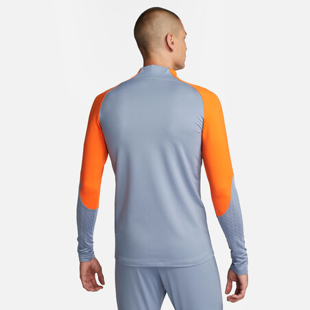 Sweat zippé Inter Milan Strike gris orange 2023/24