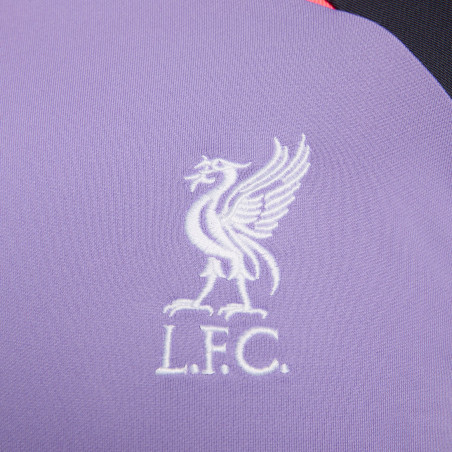 Sweat zippé Liverpool Strike violet noir 2023/24