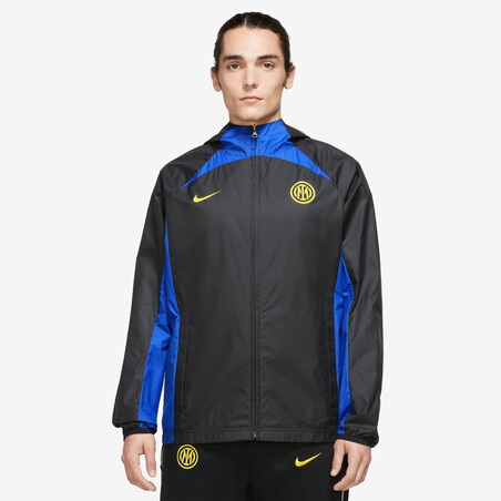 Veste imperméable Inter Milan noir bleu 2023/24