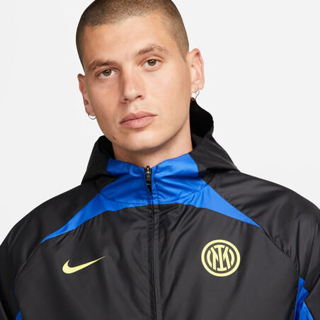 Veste imperméable Inter Milan noir bleu 2023/24