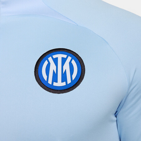 Sweat zippé Inter Milan Strike bleu ciel 2023/24