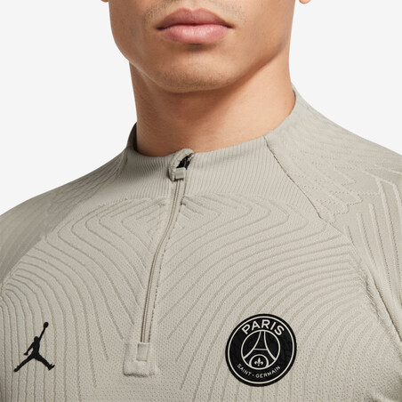 Sweat zippé PSG Strike Elite beige 2023/24