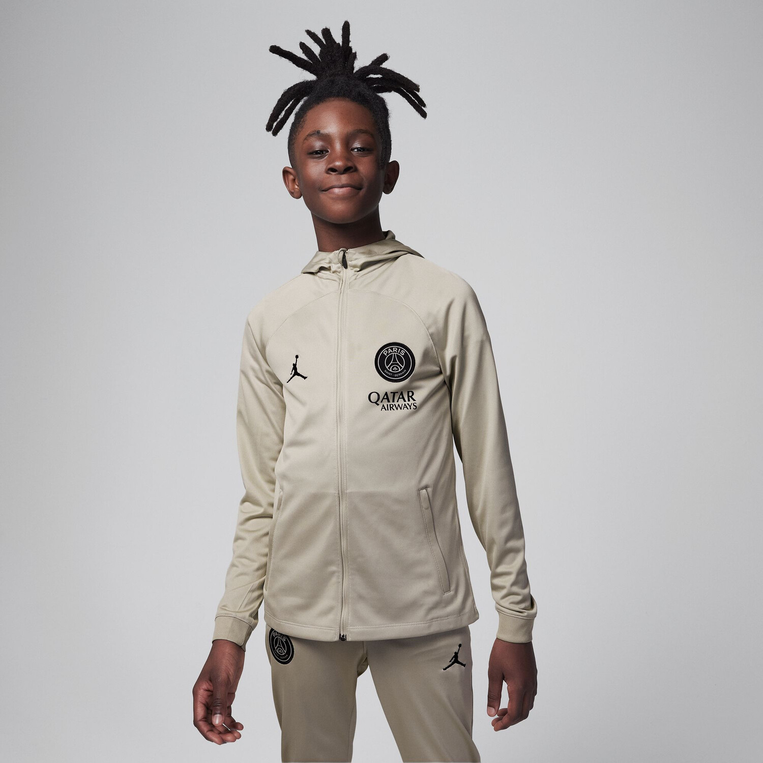 Ensemble survêtement enfant PSG Strike beige 2023/24 sur