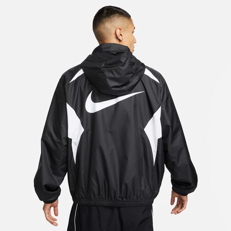 Veste imperméable Nike F.C. noir blanc