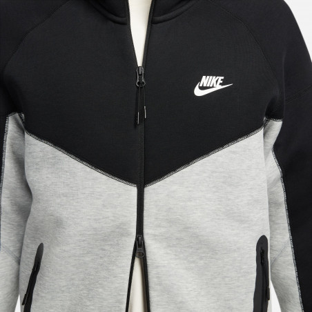 Veste survêtement Nike TechFleece noir gris