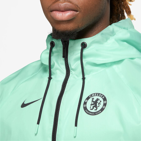 Coupe vent Chelsea vert noir 2023/24