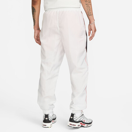 Pantalon survêtement Nike Air woven blanc rouge