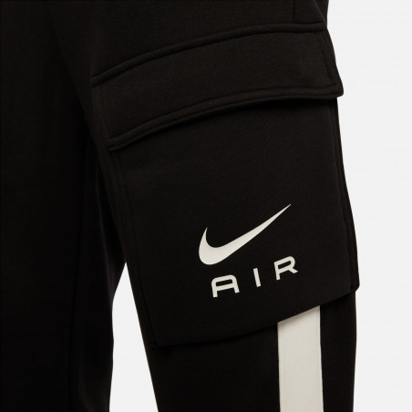 Pantalon survêtement Nike Air Cargo Fleece noir blanc