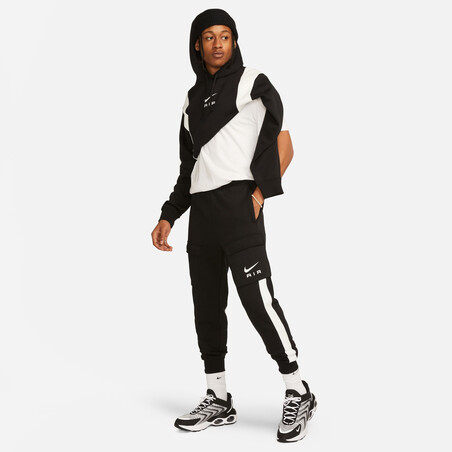 Pantalon survêtement Nike Air Cargo Fleece noir blanc