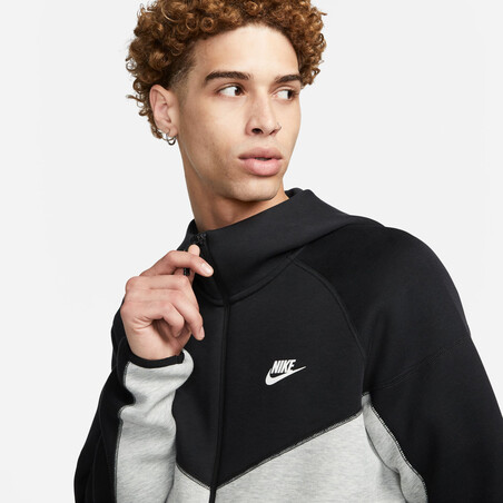 Veste survêtement Nike TechFleece noir gris