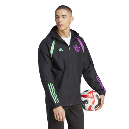 Veste imperméable Bayern Munich noir violet 2023/24