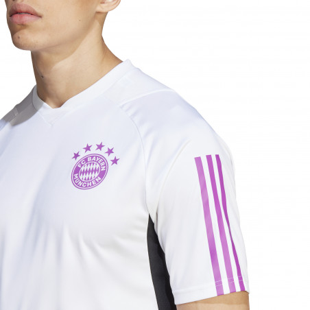 Maillot entraînement Bayern Munich blanc violet 2023/24
