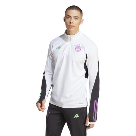 Sweat zippé Bayern Munich blanc violet 2023/24