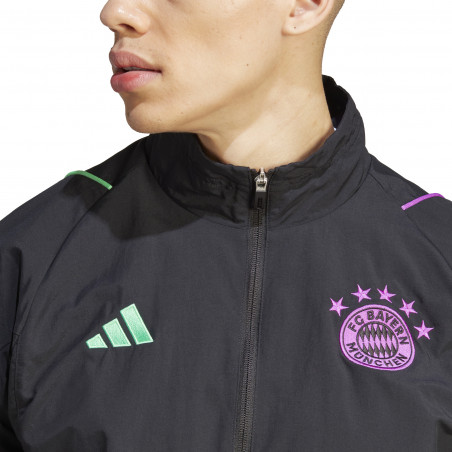 Veste survêtement Bayern Munich woven noir violet 2023/24