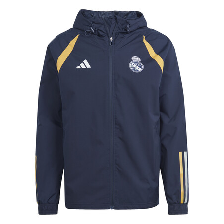 Veste imperméable Real Madrid bleu jaune 2023/24