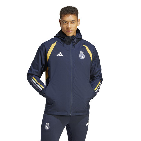 Veste imperméable Real Madrid bleu jaune 2023/24