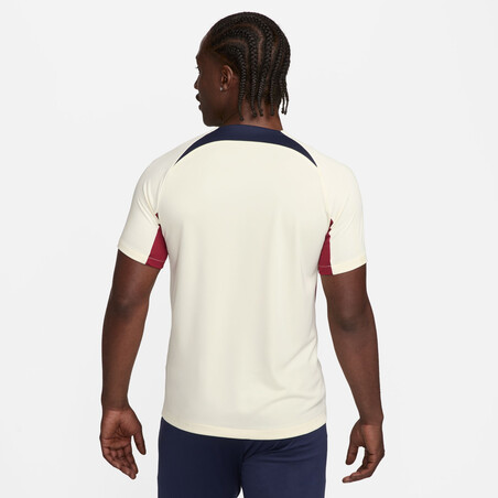 Maillot entraînement PSG Strike blanc rouge 2023/24