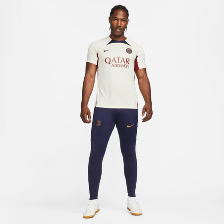 Maillot entraînement PSG Strike blanc rouge 2023/24