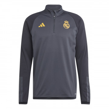 Sweat zippé Real Madrid gris jaune 2023/24