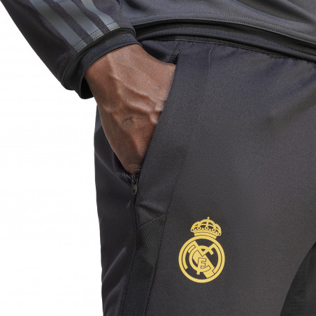 Pantalon survêtement Real Madrid noir jaune 2023/24