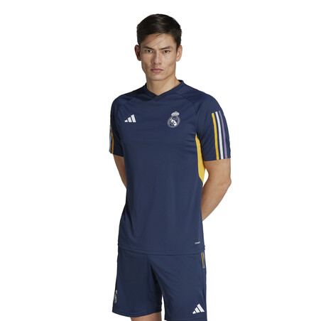 Maillot entraînement Real Madrid bleu jaune 2023/24