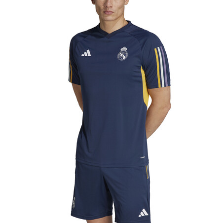 Maillot entraînement Real Madrid bleu jaune 2023/24