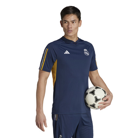 Maillot entraînement Real Madrid bleu jaune 2023/24