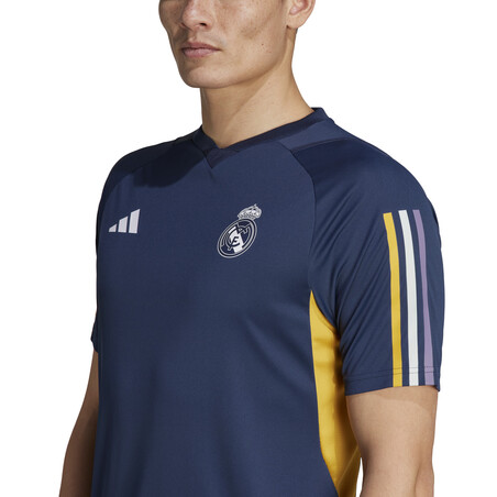 Maillot entraînement Real Madrid bleu jaune 2023/24