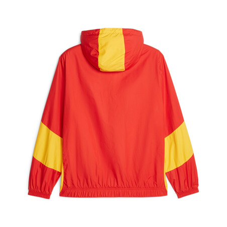 Veste survêtement avant match RC Lens woven rouge jaune 2023/24