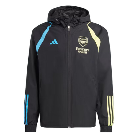 Veste imperméable Arsenal noir bleu 2023/24