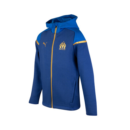 Veste survêtement junior OM Fleece bleu or 2023/24