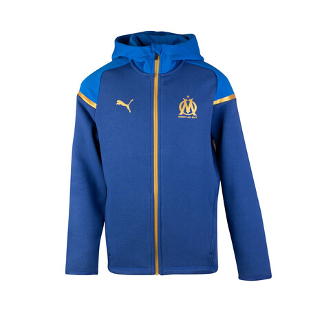 Veste survêtement junior OM Fleece bleu or 2023/24