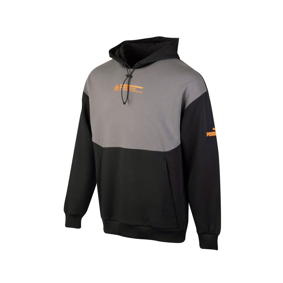 Sweat a capuche OM Football Culture noir orange 2023 24 sur Foot