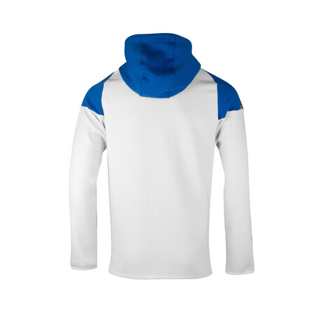 Veste survêtement OM Fleece blanc bleu 2023/24