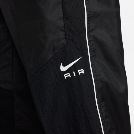Pantalon survêtement Nike Air woven noir blanc