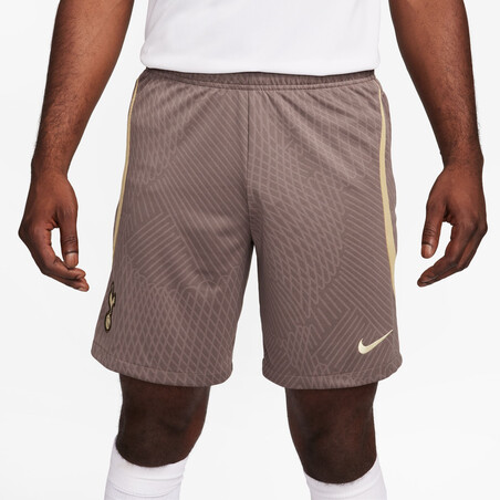 Short entraînement Tottenham Strike marron beige 2023/24