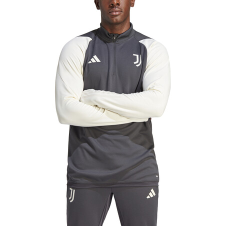 Sweat zippé Juventus gris blanc 2023/24