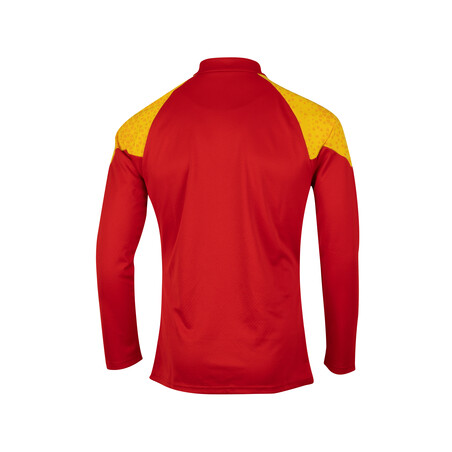 Sweat zippé RC Lens rouge jaune 2023/24