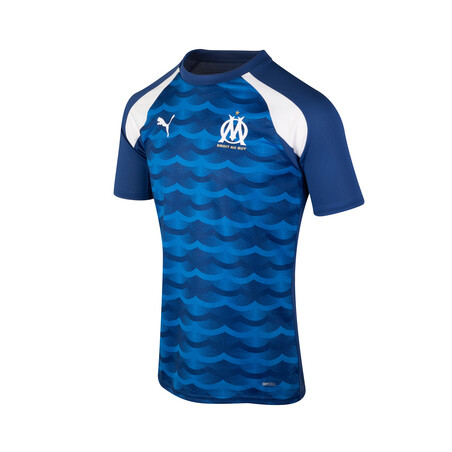 Maillot avant match OM bleu blanc 2023/24