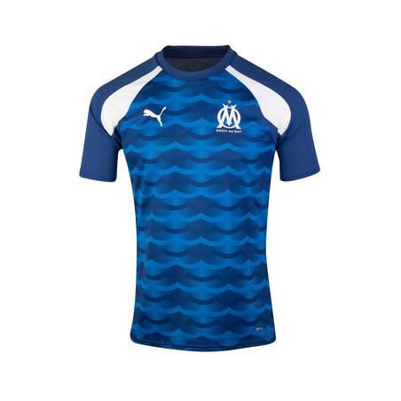 Maillot avant match OM bleu blanc 2023/24