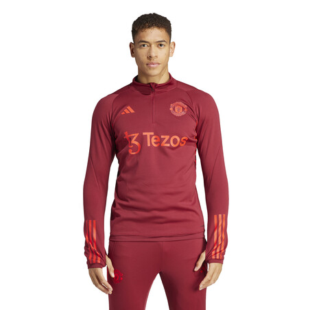 Sweat zippé Manchester United rouge 2023/24