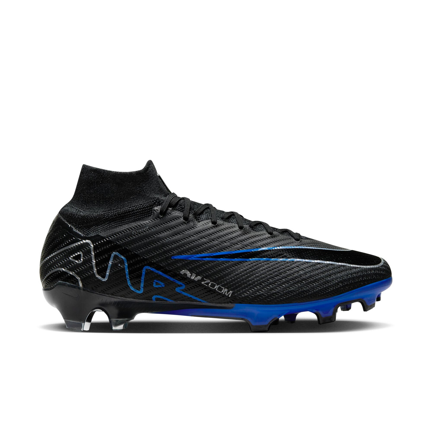 Nike Air Zoom Mercurial Superfly 9 Elite FG noir bleu sur Foot