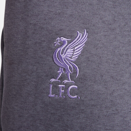 Pantalon survêtement Liverpool TechFleece gris violet 2023/24