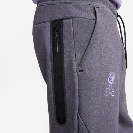 Pantalon survêtement Liverpool TechFleece gris violet 2023/24