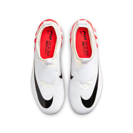 Nike Air Zoom junior Mercurial Superfly 9 Academy FG/MG blanc rouge