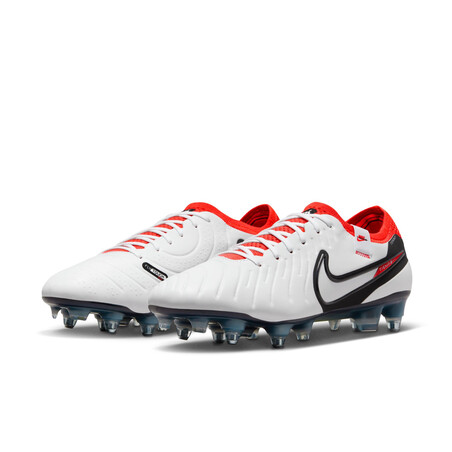 Nike Tiempo 10 Elite SG-Pro Anti-Clog blanc rouge