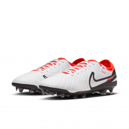 Nike Tiempo 10 Pro FG blanc rouge